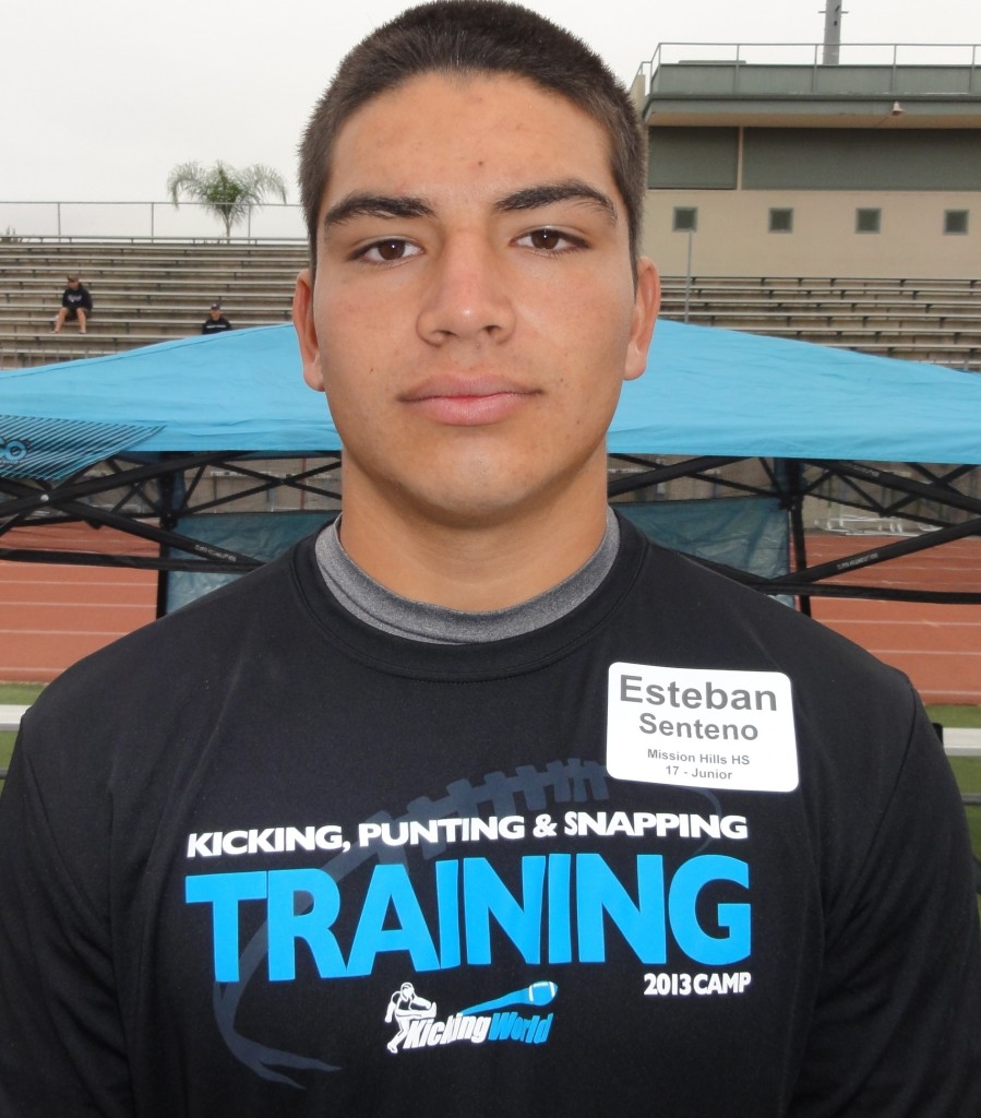 Esteban Senteno - HS Class of 2014 Kicker Punter Prospect