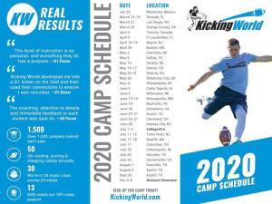 2020 kicking camps