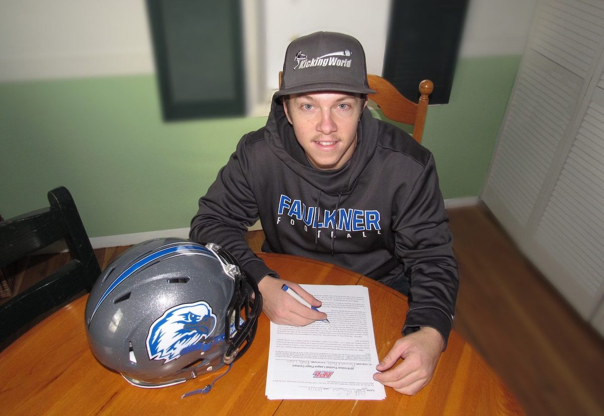 blake levin signs indoor football league contract