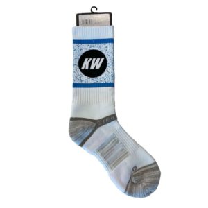 KW Socks – White Speckle Crew