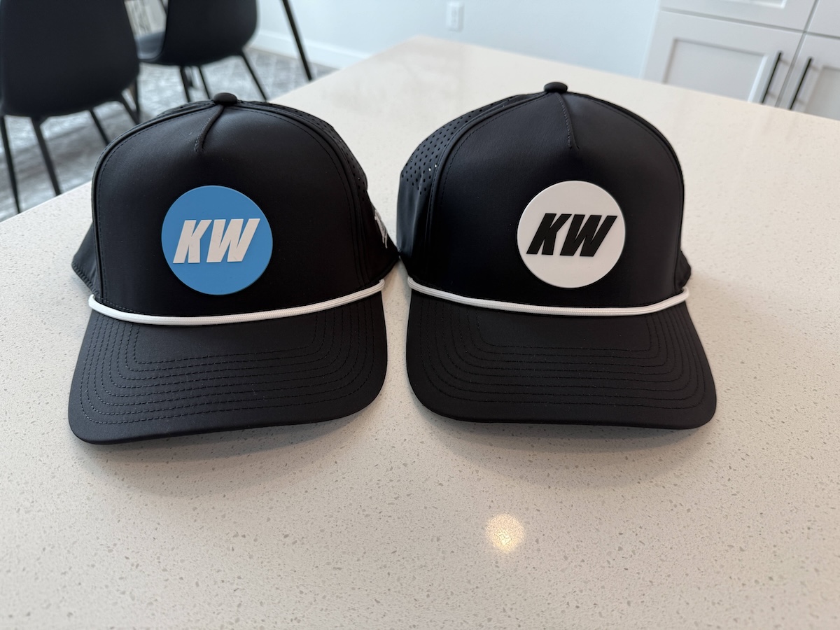 black kicking hats blue white front black kicking hats blue white front